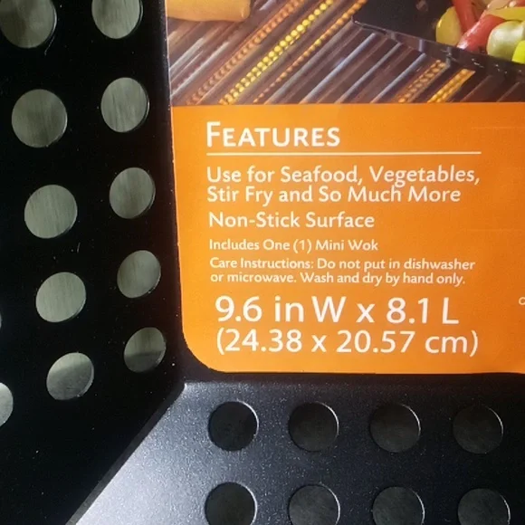 2(two) non-stick mini wok BBQ Toppers - Picture 10 of 10